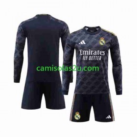 Camisolas de futebol Real Madrid Criança Equipamento Alternativa 2023/24 Manga Comprida